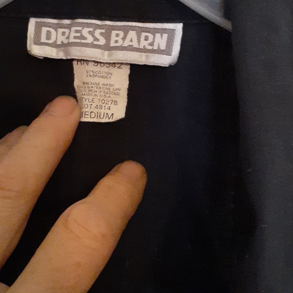 Dress Barn classic black blouse